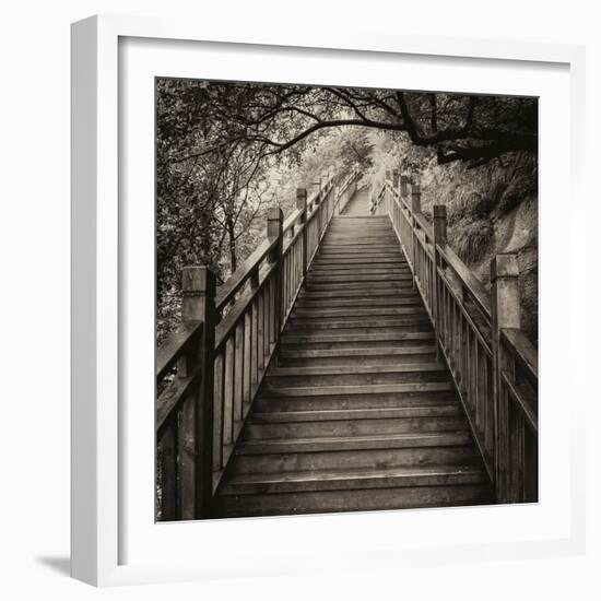 China 10MKm2 Collection - Mountain Woooden Staircase-Philippe Hugonnard-Framed Photographic Print