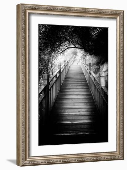 China 10MKm2 Collection - Mountain Woooden Staircase-Philippe Hugonnard-Framed Photographic Print