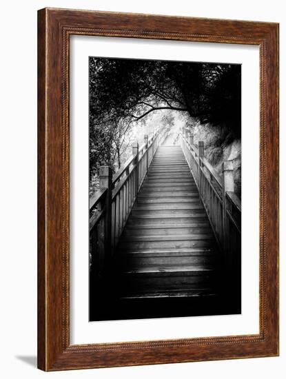 China 10MKm2 Collection - Mountain Woooden Staircase-Philippe Hugonnard-Framed Photographic Print