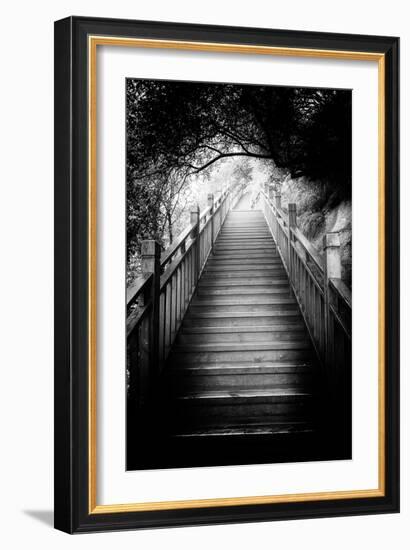 China 10MKm2 Collection - Mountain Woooden Staircase-Philippe Hugonnard-Framed Photographic Print