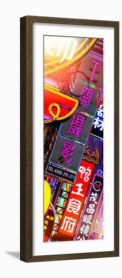 China 10MKm2 Collection - Neon Signs in Nanjing Lu - Shanghai-Philippe Hugonnard-Framed Photographic Print