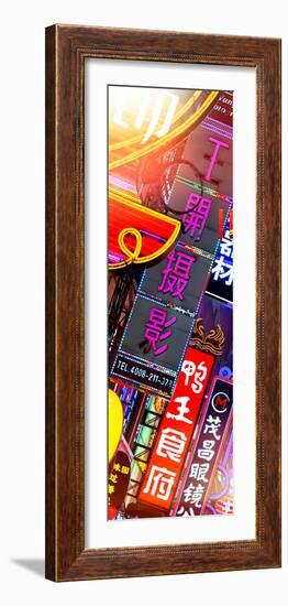 China 10MKm2 Collection - Neon Signs in Nanjing Lu - Shanghai-Philippe Hugonnard-Framed Photographic Print