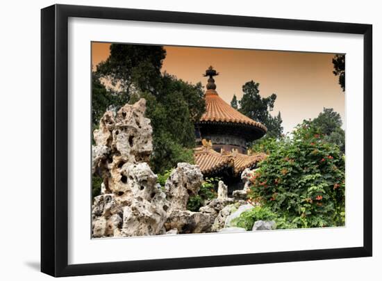 China 10MKm2 Collection - Pavilion Architecture at Sunset-Philippe Hugonnard-Framed Photographic Print