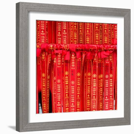 China 10MKm2 Collection - Prayer Flags - Buddha Temple-Philippe Hugonnard-Framed Photographic Print