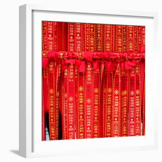 China 10MKm2 Collection - Prayer Flags - Buddha Temple-Philippe Hugonnard-Framed Photographic Print