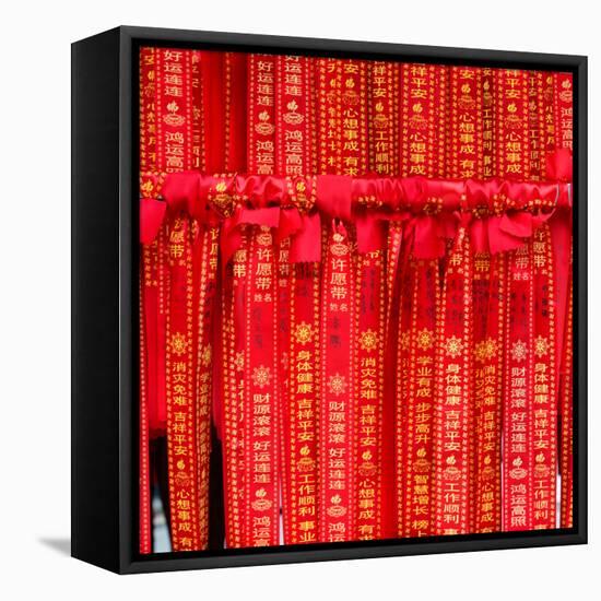 China 10MKm2 Collection - Prayer Flags - Buddha Temple-Philippe Hugonnard-Framed Premier Image Canvas