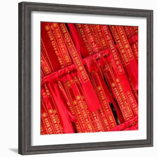 China 10MKm2 Collection - Prayer Flags - Buddha Temple-Philippe Hugonnard-Framed Photographic Print