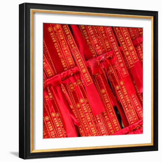 China 10MKm2 Collection - Prayer Flags - Buddha Temple-Philippe Hugonnard-Framed Photographic Print