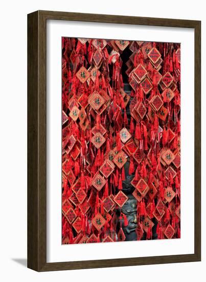 China 10MKm2 Collection - Prayer offering at a Temple-Philippe Hugonnard-Framed Photographic Print