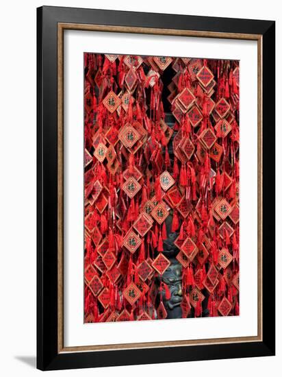 China 10MKm2 Collection - Prayer offering at a Temple-Philippe Hugonnard-Framed Photographic Print