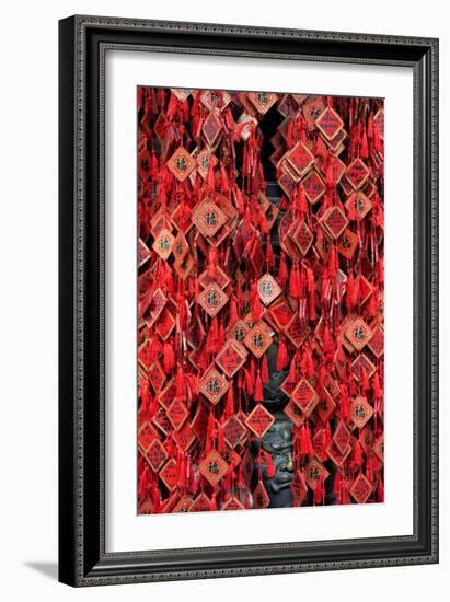 China 10MKm2 Collection - Prayer offering at a Temple-Philippe Hugonnard-Framed Photographic Print