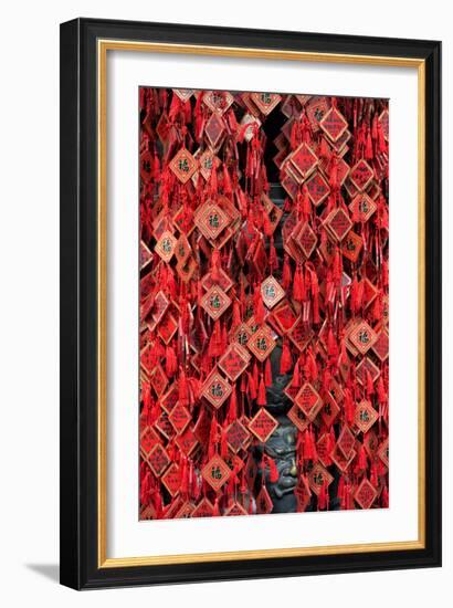 China 10MKm2 Collection - Prayer offering at a Temple-Philippe Hugonnard-Framed Photographic Print