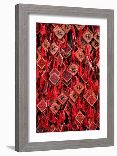 China 10MKm2 Collection - Prayer offering at a Temple-Philippe Hugonnard-Framed Photographic Print