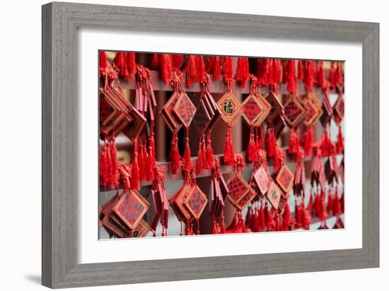 China 10MKm2 Collection - Prayer offering at a Temple-Philippe Hugonnard-Framed Photographic Print