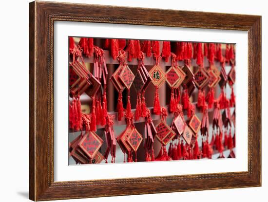 China 10MKm2 Collection - Prayer offering at a Temple-Philippe Hugonnard-Framed Photographic Print