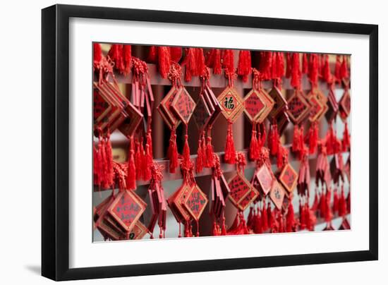 China 10MKm2 Collection - Prayer offering at a Temple-Philippe Hugonnard-Framed Photographic Print