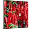 China 10MKm2 Collection - Prayer Ribbons - Buddha Temple-Philippe Hugonnard-Mounted Photographic Print