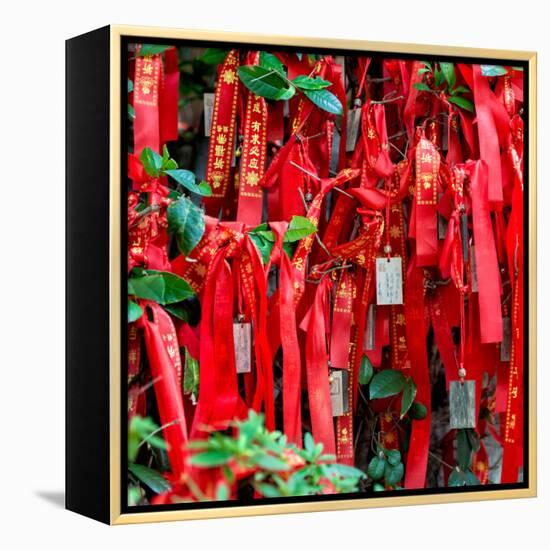 China 10MKm2 Collection - Prayer Ribbons - Buddha Temple-Philippe Hugonnard-Framed Premier Image Canvas