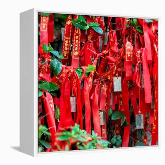 China 10MKm2 Collection - Prayer Ribbons - Buddha Temple-Philippe Hugonnard-Framed Premier Image Canvas