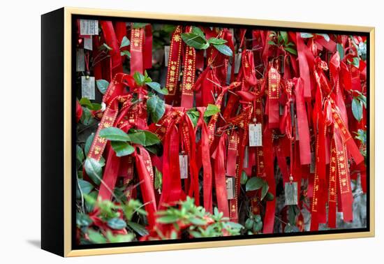 China 10MKm2 Collection - Prayer Ribbons - Buddha Temple-Philippe Hugonnard-Framed Premier Image Canvas