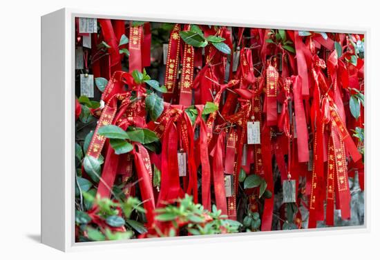 China 10MKm2 Collection - Prayer Ribbons - Buddha Temple-Philippe Hugonnard-Framed Premier Image Canvas