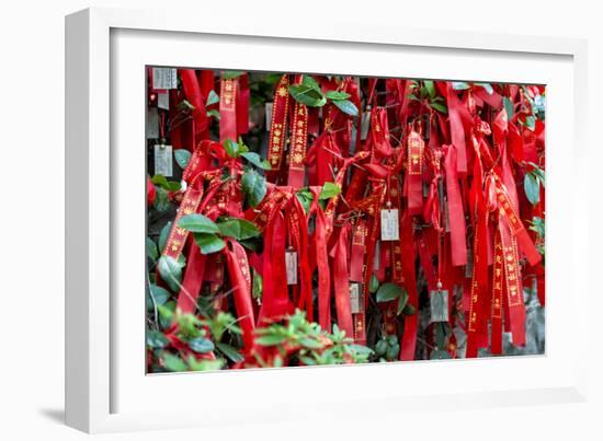 China 10MKm2 Collection - Prayer Ribbons - Buddha Temple-Philippe Hugonnard-Framed Photographic Print