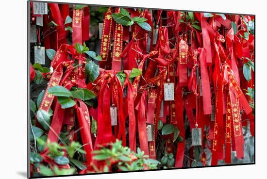 China 10MKm2 Collection - Prayer Ribbons - Buddha Temple-Philippe Hugonnard-Mounted Photographic Print