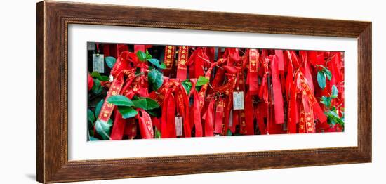 China 10MKm2 Collection - Prayer Ribbons - Buddha Temple-Philippe Hugonnard-Framed Photographic Print