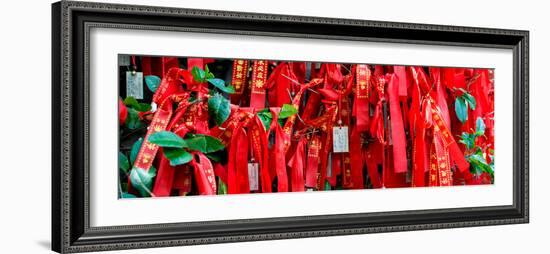 China 10MKm2 Collection - Prayer Ribbons - Buddha Temple-Philippe Hugonnard-Framed Photographic Print