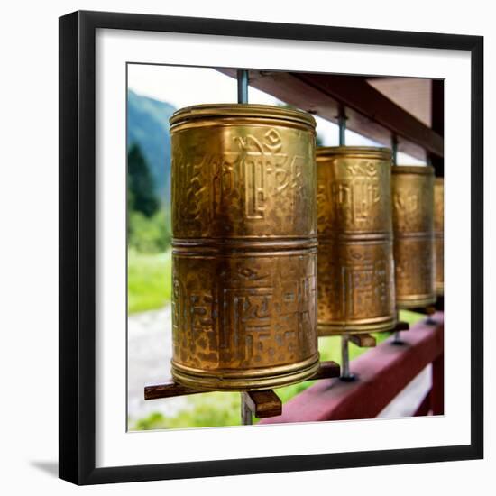 China 10MKm2 Collection - Prayer Wheels-Philippe Hugonnard-Framed Photographic Print