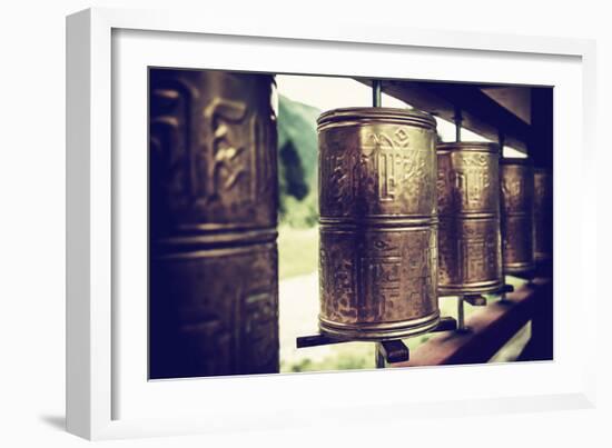 China 10MKm2 Collection - Prayer Wheels-Philippe Hugonnard-Framed Premium Photographic Print