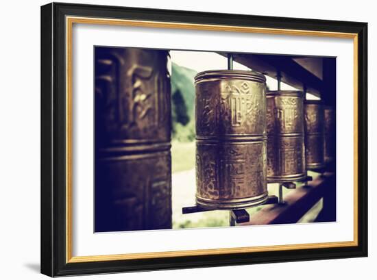 China 10MKm2 Collection - Prayer Wheels-Philippe Hugonnard-Framed Premium Photographic Print