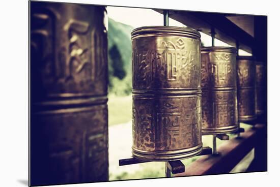 China 10MKm2 Collection - Prayer Wheels-Philippe Hugonnard-Mounted Photographic Print
