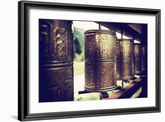 China 10MKm2 Collection - Prayer Wheels-Philippe Hugonnard-Framed Photographic Print