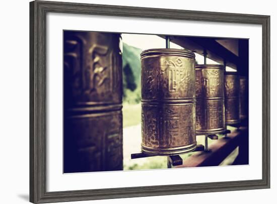 China 10MKm2 Collection - Prayer Wheels-Philippe Hugonnard-Framed Photographic Print