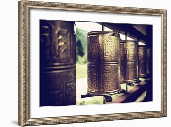 China 10MKm2 Collection - Prayer Wheels-Philippe Hugonnard-Framed Photographic Print