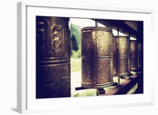 China 10MKm2 Collection - Prayer Wheels-Philippe Hugonnard-Framed Photographic Print