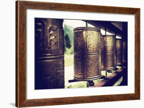 China 10MKm2 Collection - Prayer Wheels-Philippe Hugonnard-Framed Photographic Print