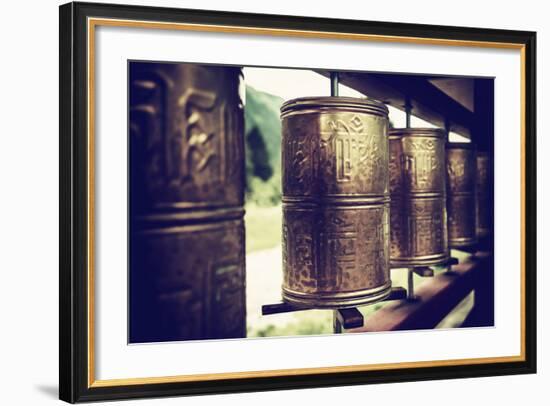 China 10MKm2 Collection - Prayer Wheels-Philippe Hugonnard-Framed Photographic Print