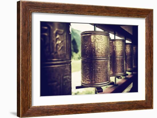 China 10MKm2 Collection - Prayer Wheels-Philippe Hugonnard-Framed Photographic Print