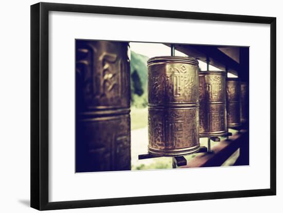 China 10MKm2 Collection - Prayer Wheels-Philippe Hugonnard-Framed Photographic Print