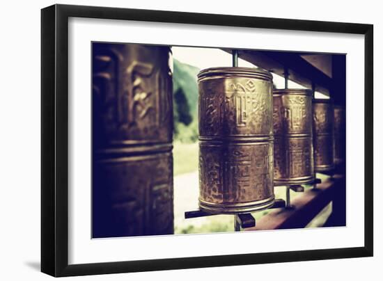 China 10MKm2 Collection - Prayer Wheels-Philippe Hugonnard-Framed Photographic Print