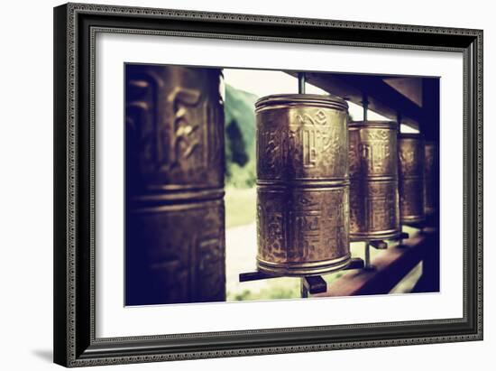 China 10MKm2 Collection - Prayer Wheels-Philippe Hugonnard-Framed Photographic Print