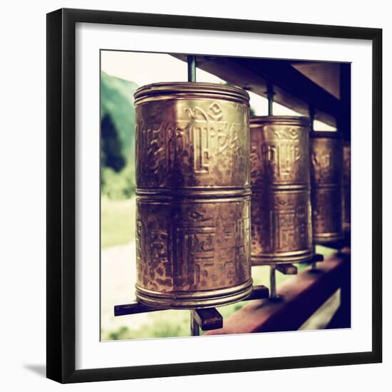 China 10MKm2 Collection - Prayer Wheels-Philippe Hugonnard-Framed Photographic Print