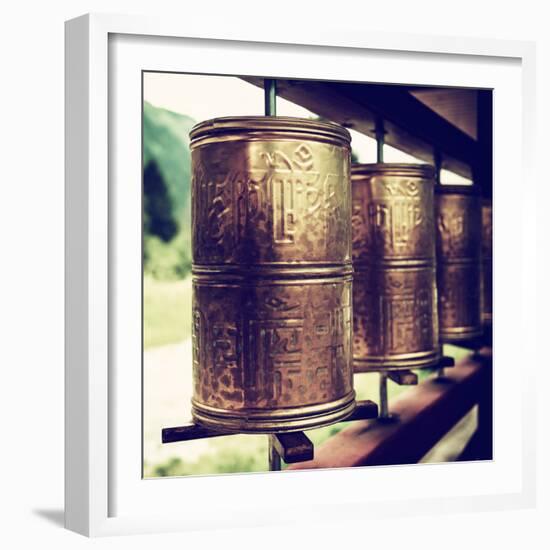 China 10MKm2 Collection - Prayer Wheels-Philippe Hugonnard-Framed Photographic Print