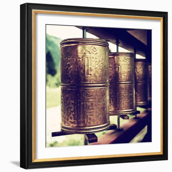 China 10MKm2 Collection - Prayer Wheels-Philippe Hugonnard-Framed Photographic Print