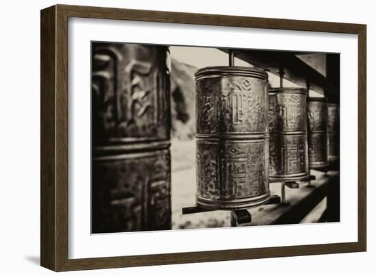 China 10MKm2 Collection - Prayer Wheels-Philippe Hugonnard-Framed Photographic Print