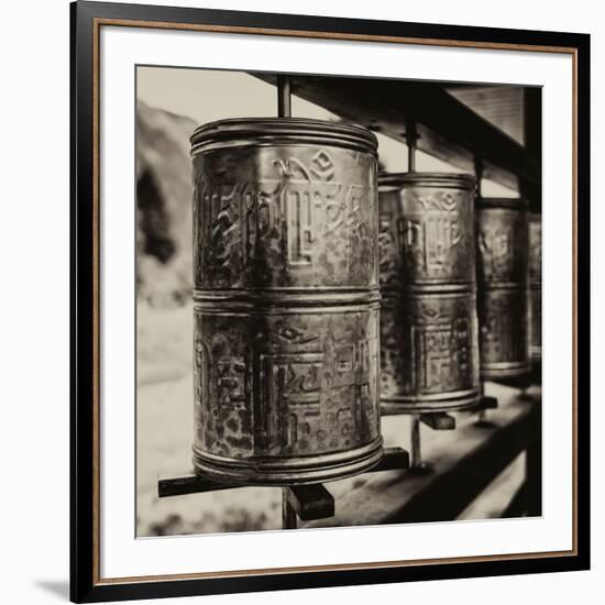 China 10MKm2 Collection - Prayer Wheels-Philippe Hugonnard-Framed Photographic Print