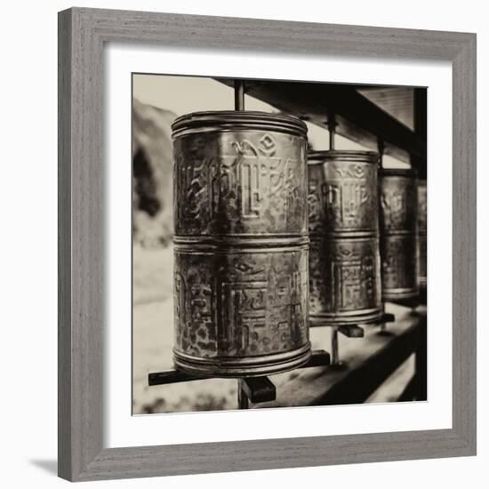 China 10MKm2 Collection - Prayer Wheels-Philippe Hugonnard-Framed Photographic Print