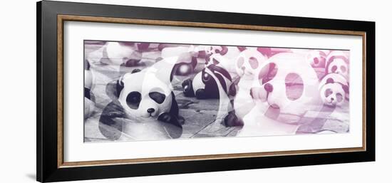 China 10MKm2 Collection - Psychedelic Pandas-Philippe Hugonnard-Framed Photographic Print